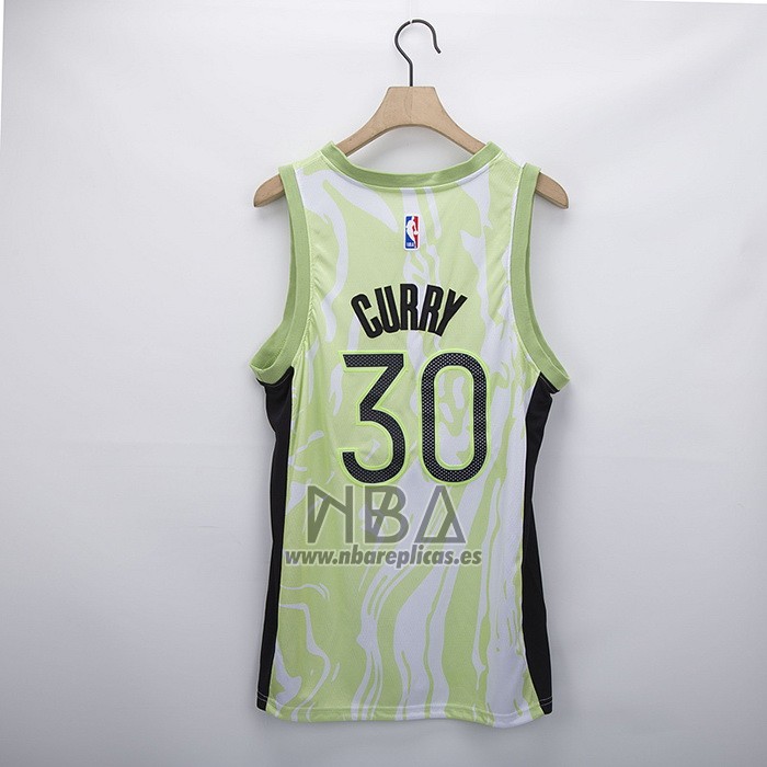 Camiseta Golden State Warriors Stephen Curry NO 30 Fashion Royalty Verde